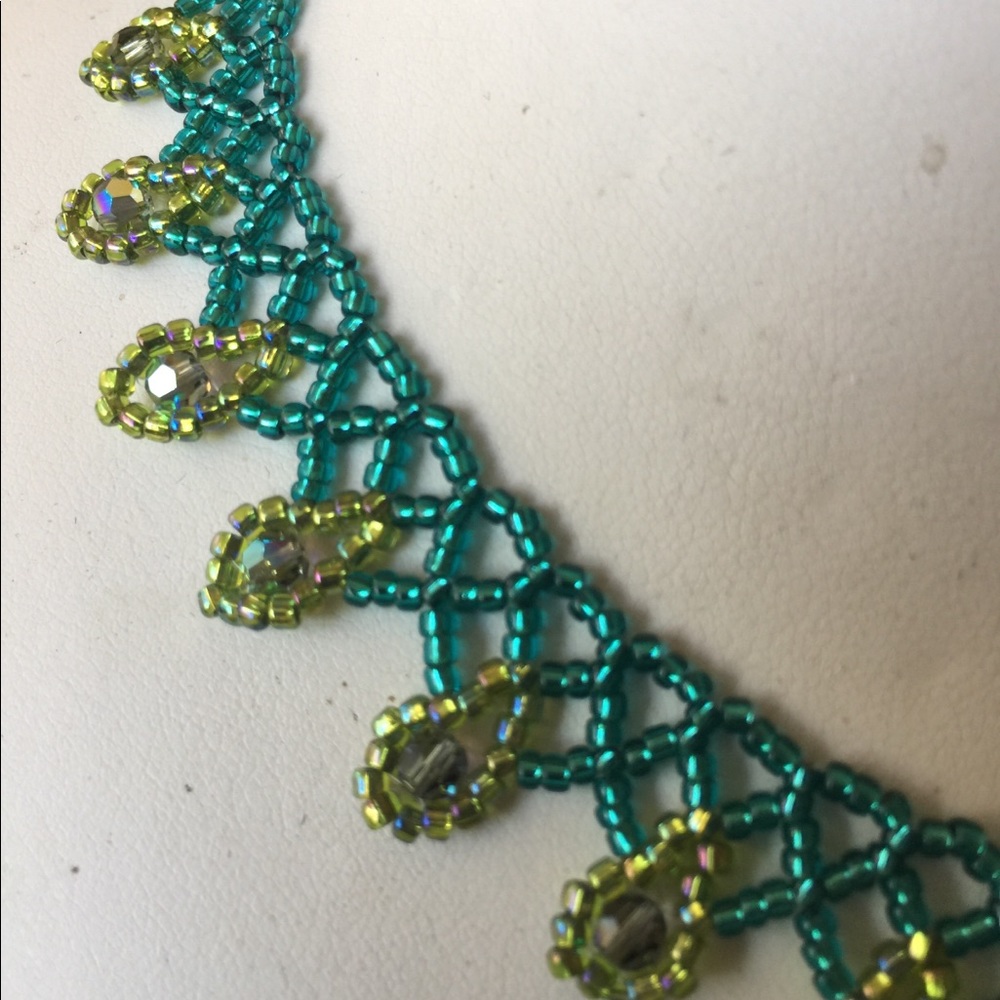 SJC Hand Woven Swarovski Crystal Necklace - Picture 4 of 4